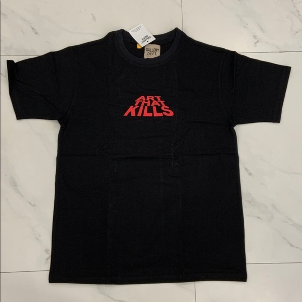 Gallery Dept Art That Kills Black & Red Logo Tee Mens Size Small & Medium